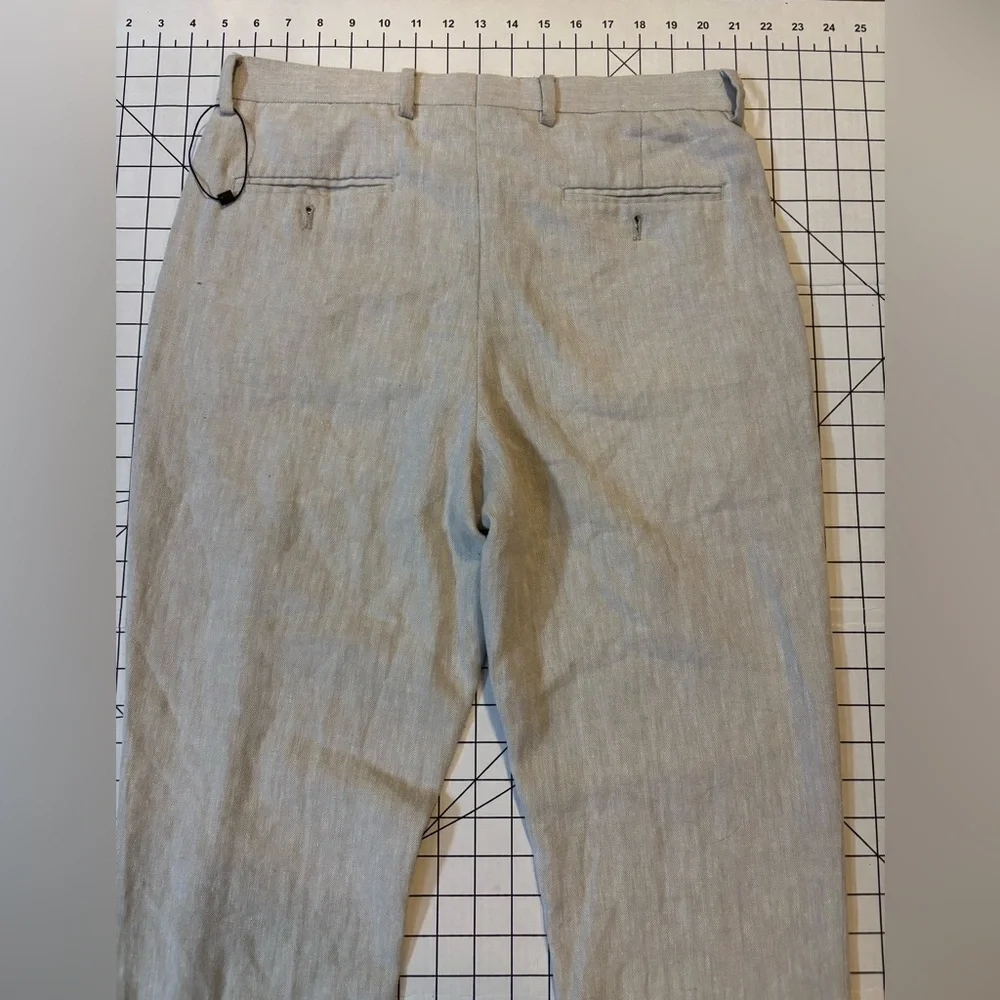 NWOT Express Men’s Size 30/30 Beige Slim Fit‎ Linen Blend Pants